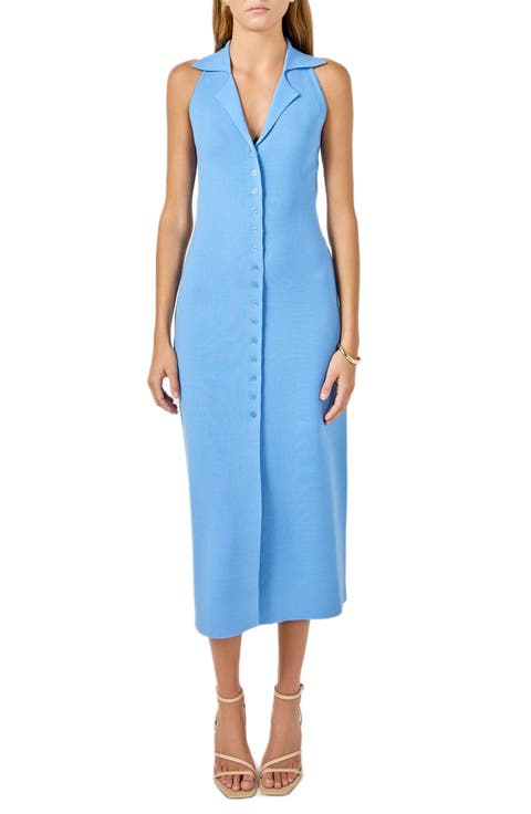 Sleeveless Midi Sweater Dress