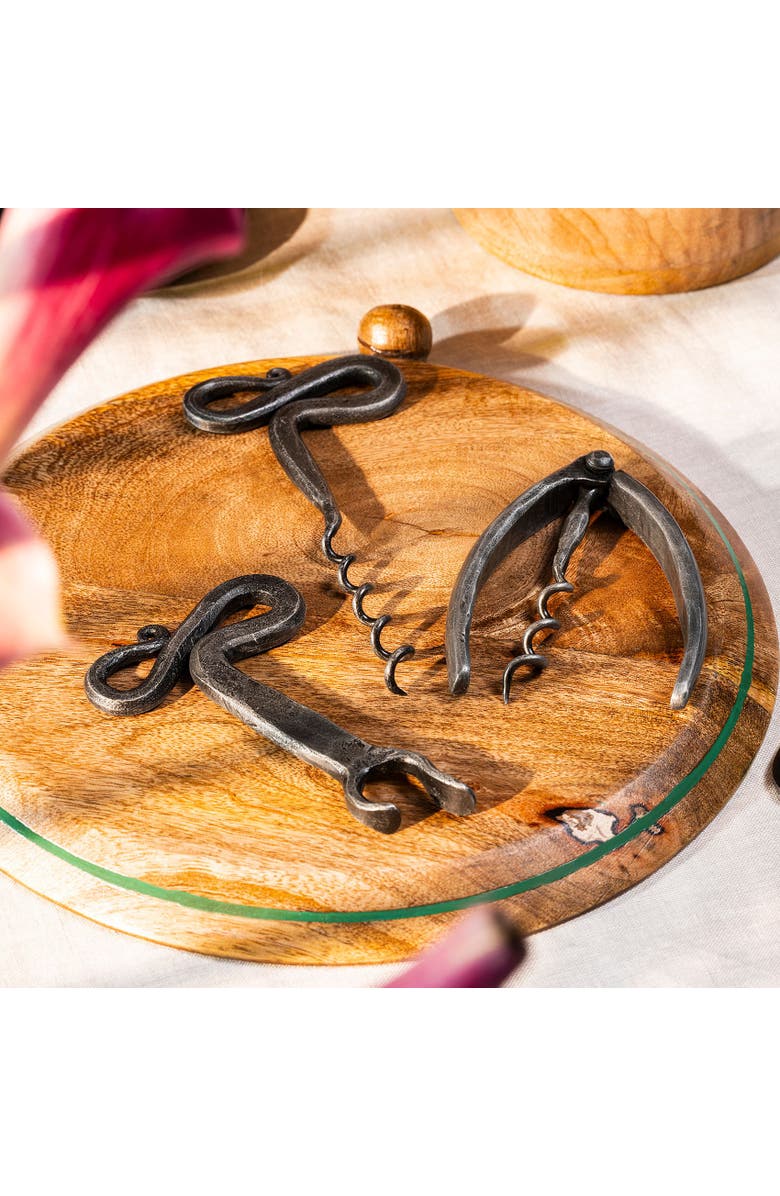 Zsa Zsa Zsu Bijnor Metal Decorative Object 3 Piece Set, Alternate, color, Grey