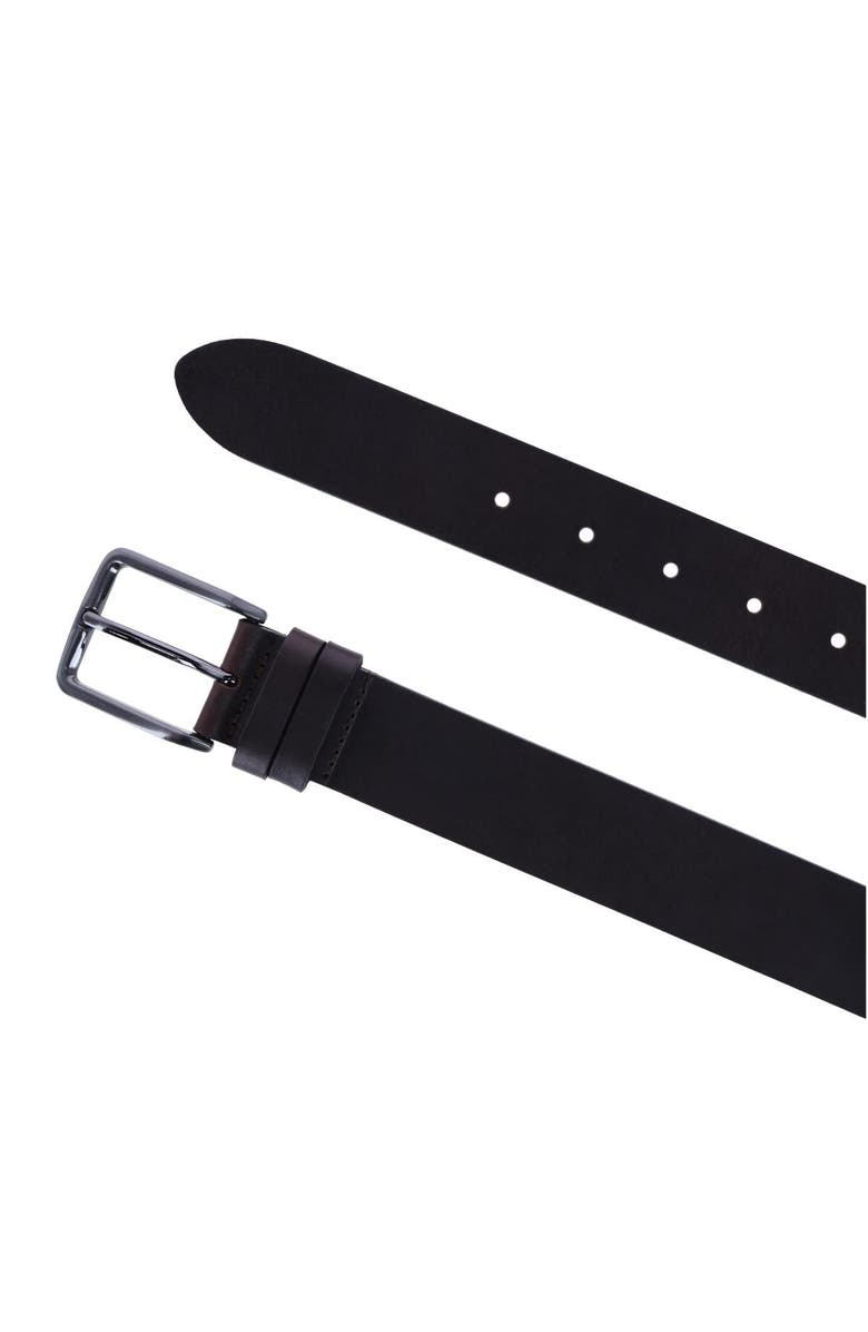 Ibex England Men's Casual 35mm Belt with Double Loop Keeper, Alternate, color, Dark Brown