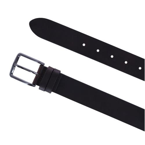 Ibex England Casual 35mm Belt With Double Loop Keeper In Dark Brown