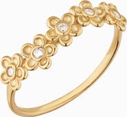 Oradina 14K Yellow Gold Blossom Ring