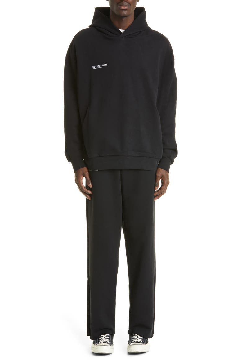 365 Unisex Organic Cotton Track Pants, Alternate, color, BLACK