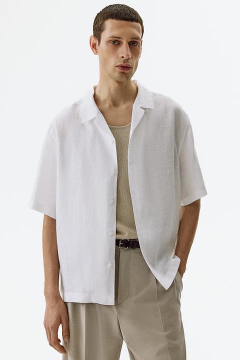 Relaxed Fit Linen Resort Shirt