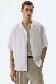 H&M Relaxed Fit Linen Resort Shirt