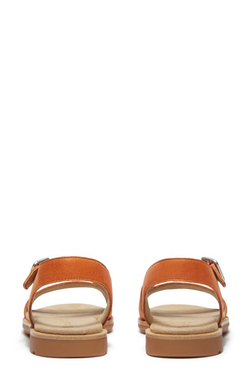 Timberland Calista Bay Sandal In Medium Orange Full Grain