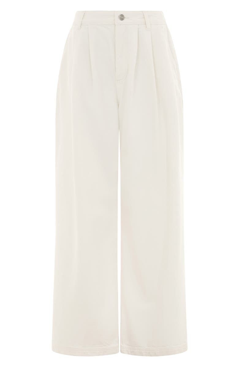 ALIGNE Lainey Pleated Jeans, Alternate, color, Ecru