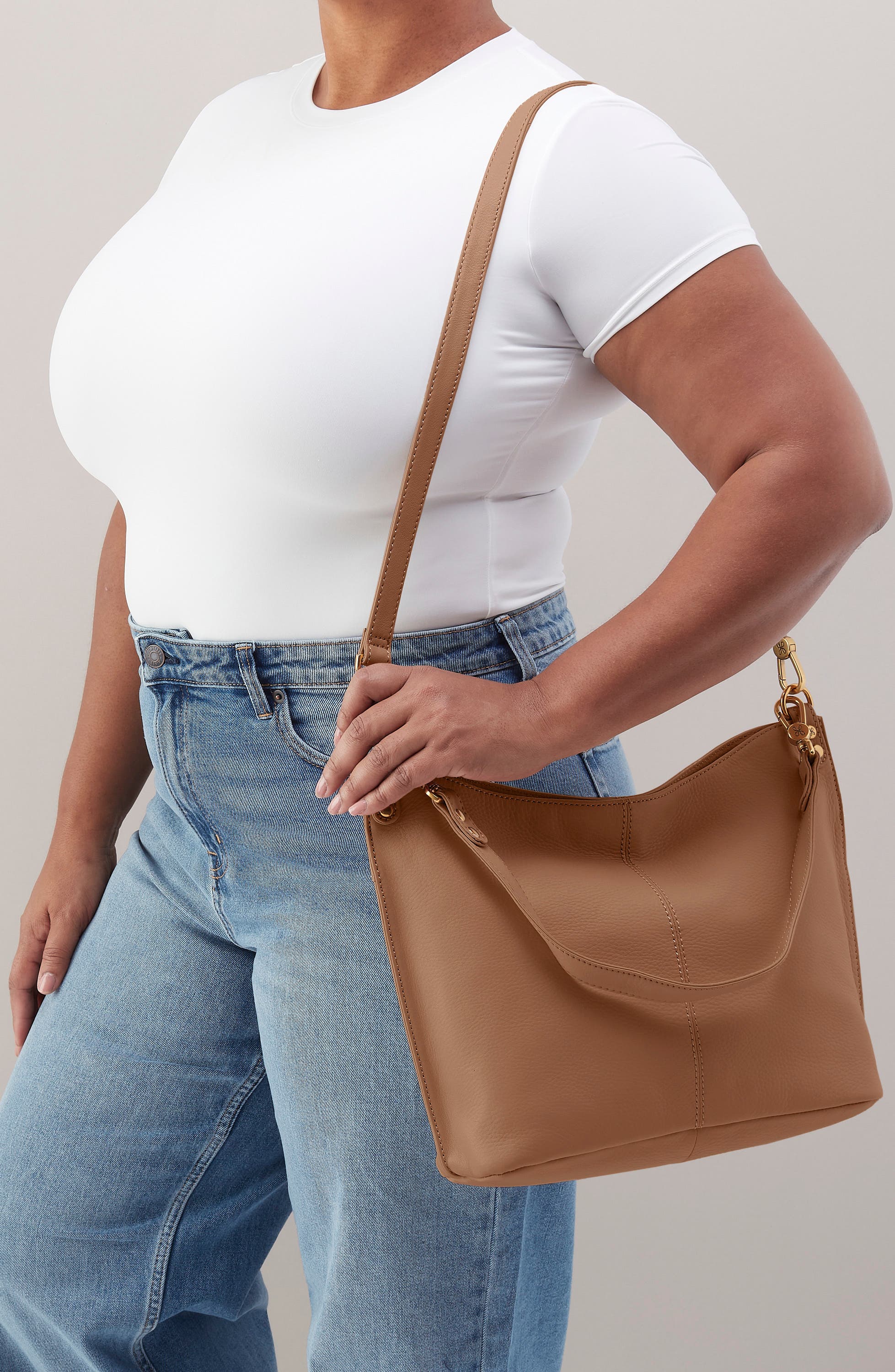 Pier Leather Tote, Alternate, color, TIMBER BROWN
