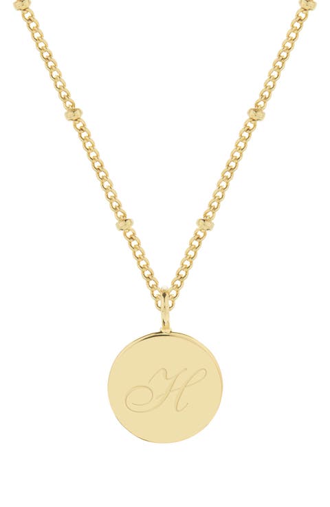 Lizzie Initial Pendant Necklace