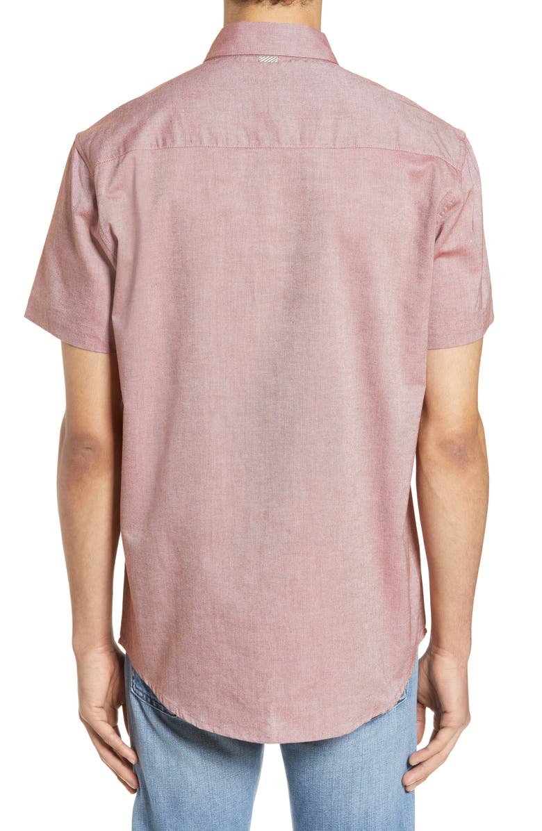 Lira Clothing Short Sleeve Cotton Shirt, Alternate, color, Red