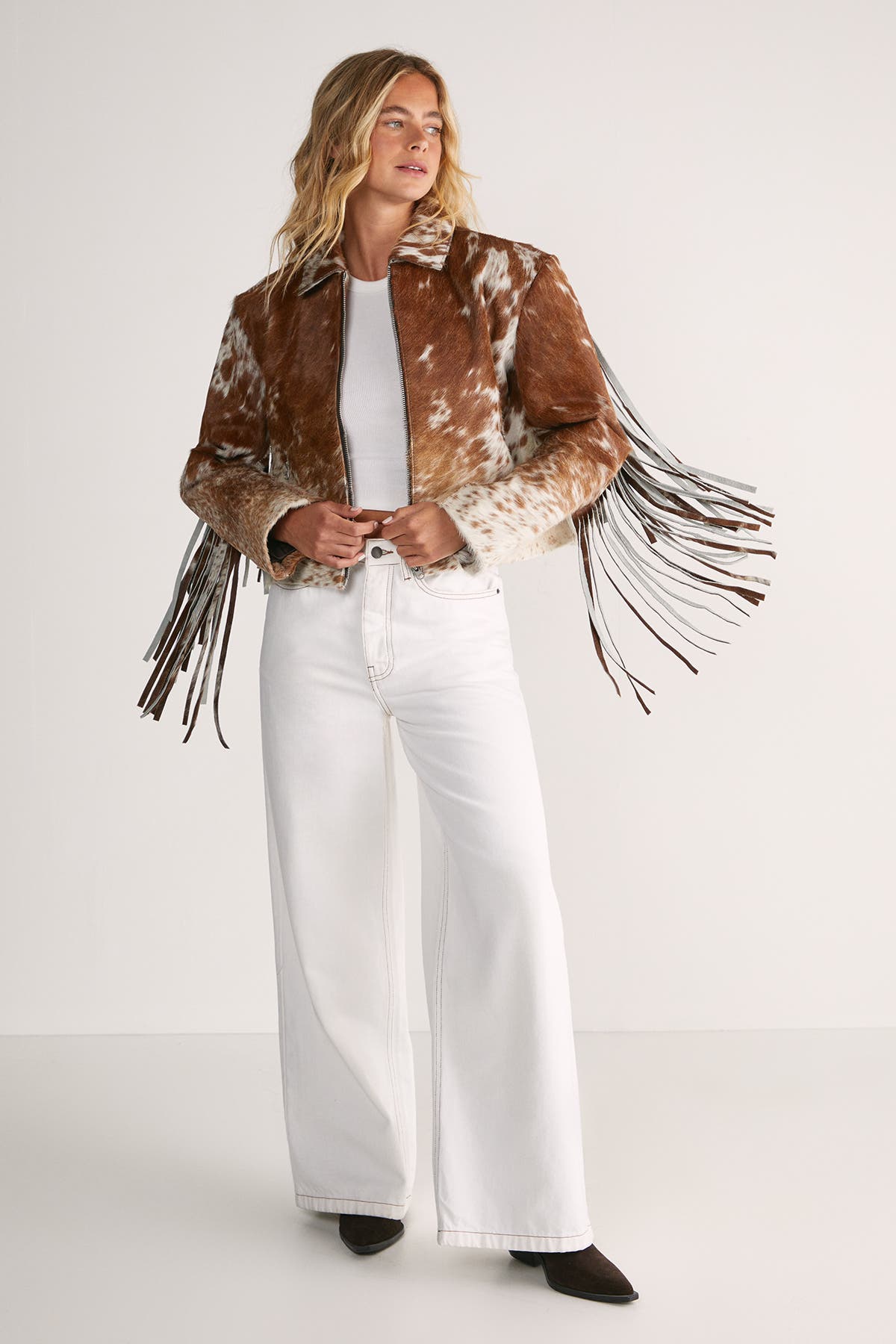 Zip Through Fringe Jacket - image 2