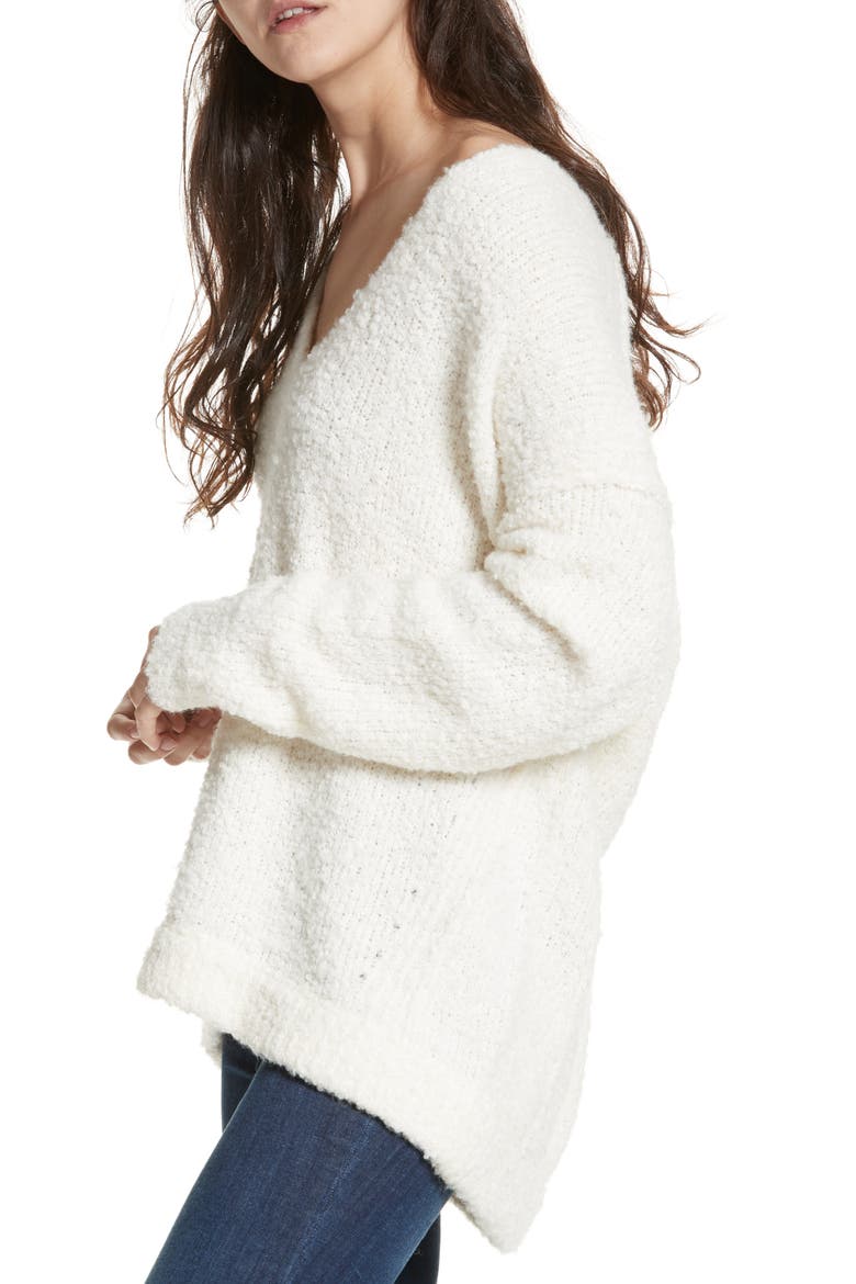 Lofty V-Neck Sweater, Main, color, IVORY