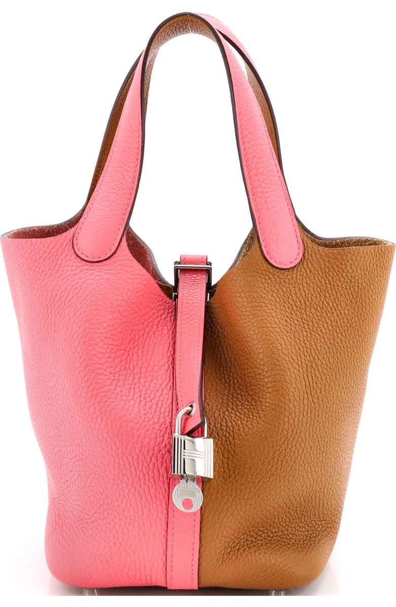 Pre-Owned Hermes Picotin Lock Bag Bicolor Clemence PM, Main, color,