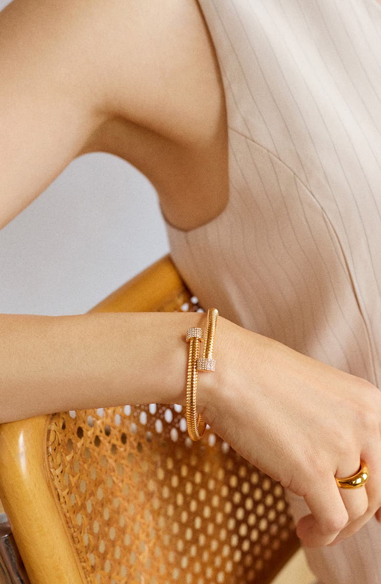 BaubleBar Autumn Crystal Bypass Bracelet, Alternate, color,