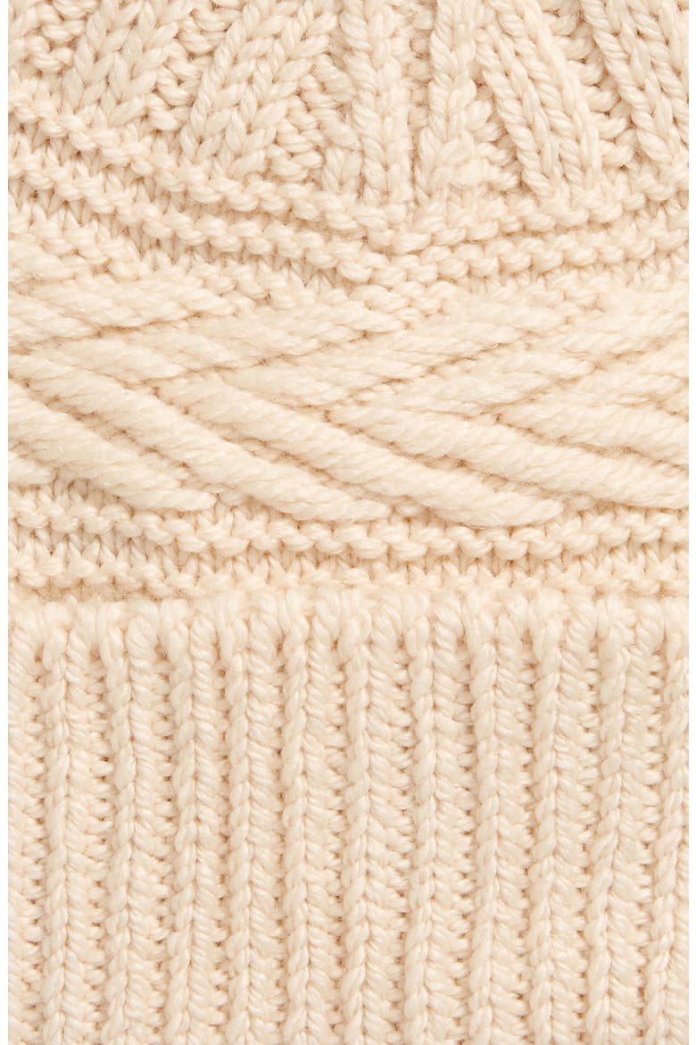 Seal Wool Blend Knit Beanie, Alternate, color, ECRU