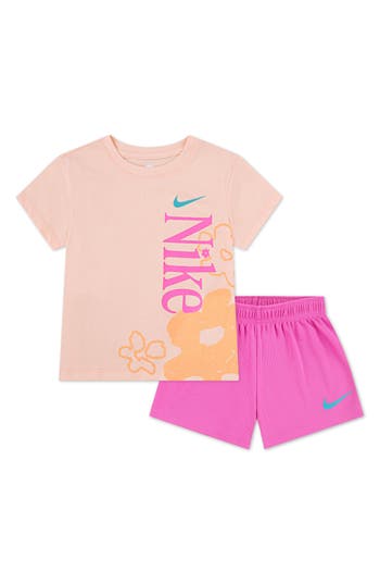 Nike Kids' Wildflower T-shirt & Mesh Shorts Set