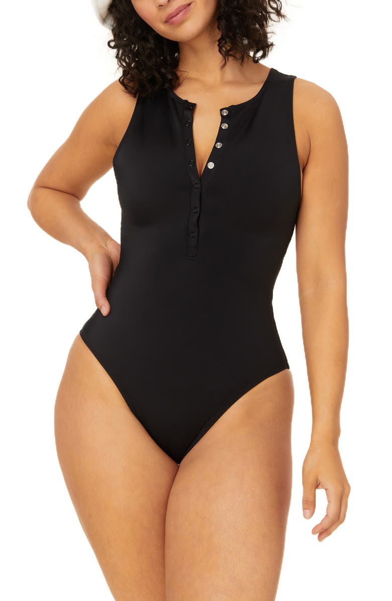 Andie The Mailbu One-Piece Swimsuit, Main, color, Black