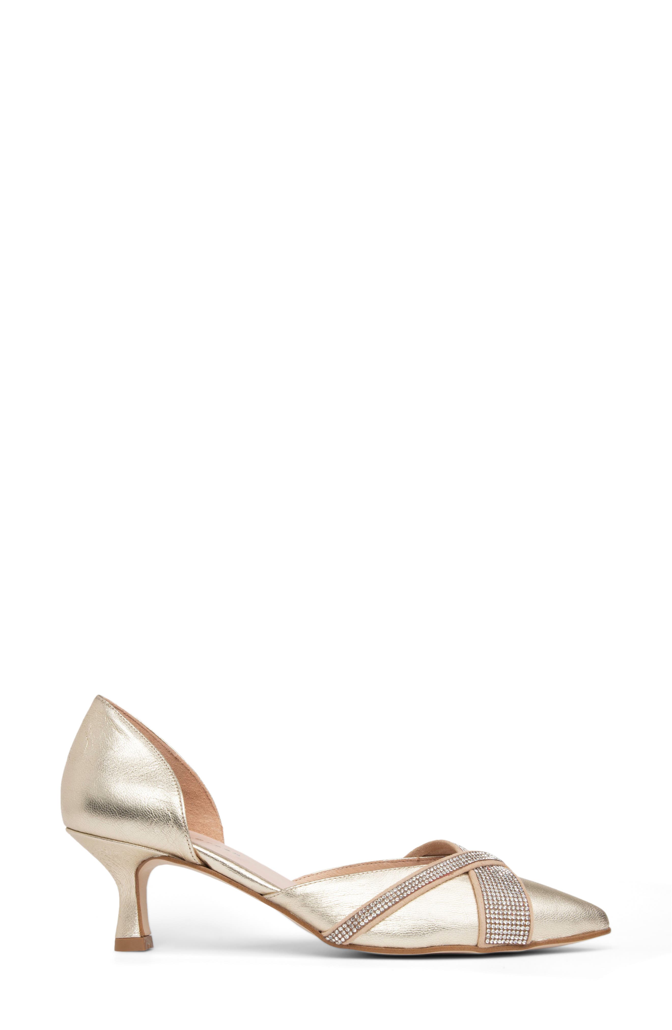 Milan d'Orsay Pump, Alternate, color, GOLD LEATHER