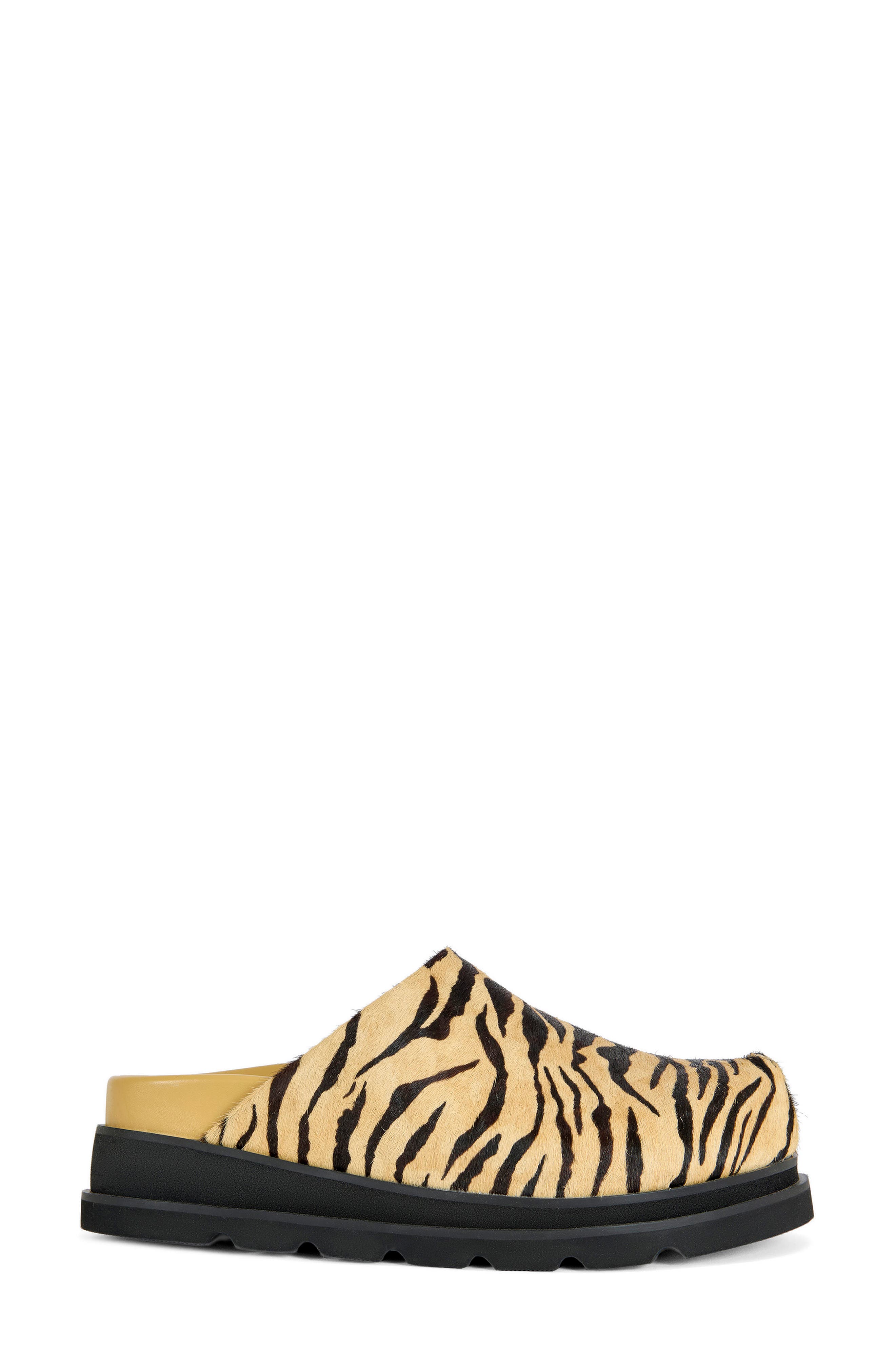 AZALEA WANG Sarinda Genuine Calf Hair Clog, Alternate, color, 