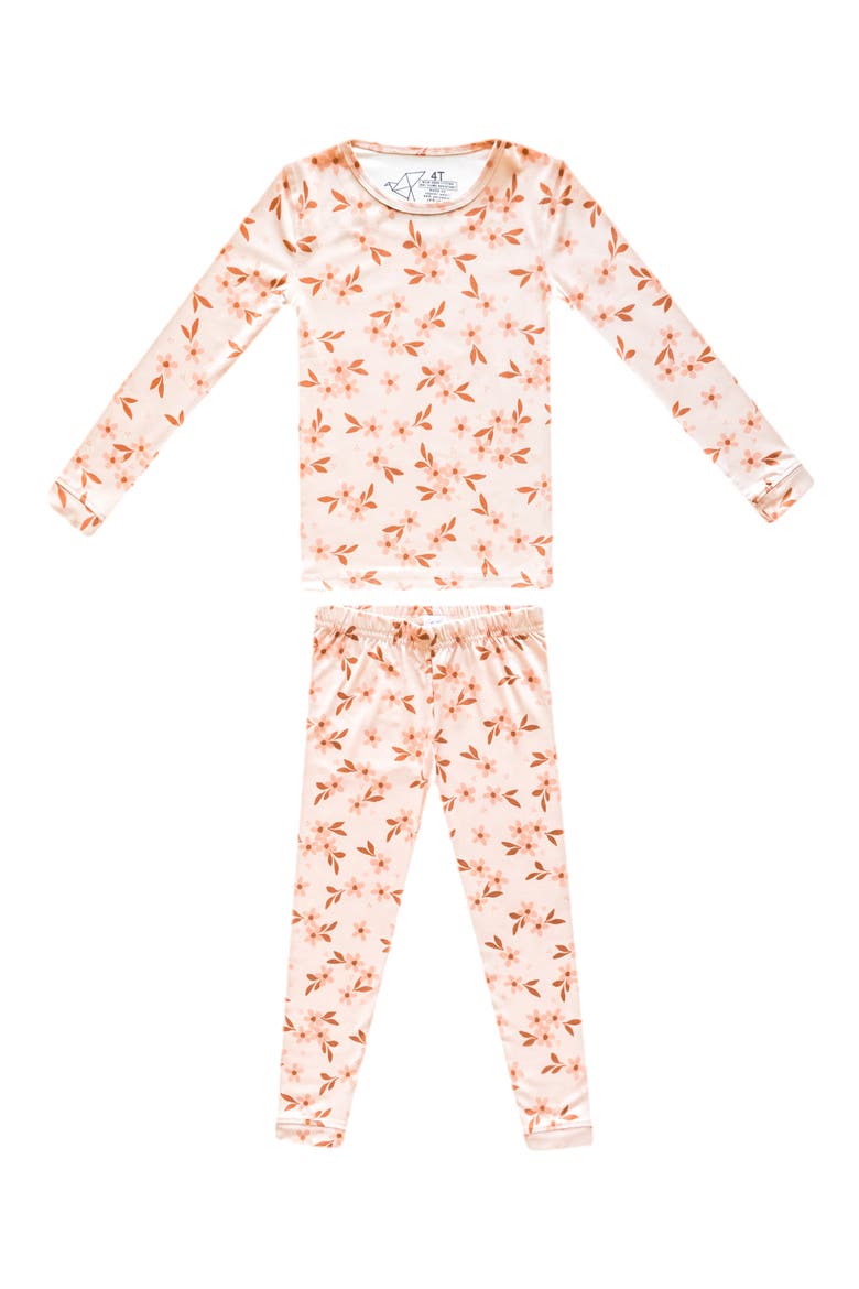 Kids' Rue Fitted Long Sleeve Two-Piece Pajamas, Main, color, RUE