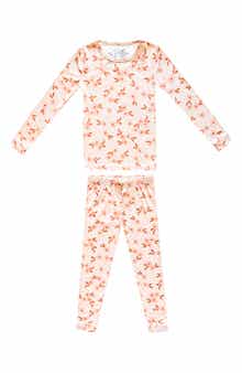 Copper Pearl Kids' Rue Fitted Long Sleeve Two-Piece Pajamas