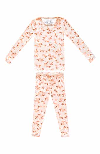 Copper Pearl Kids' Rue Fitted Long Sleeve Two-Piece Pajamas