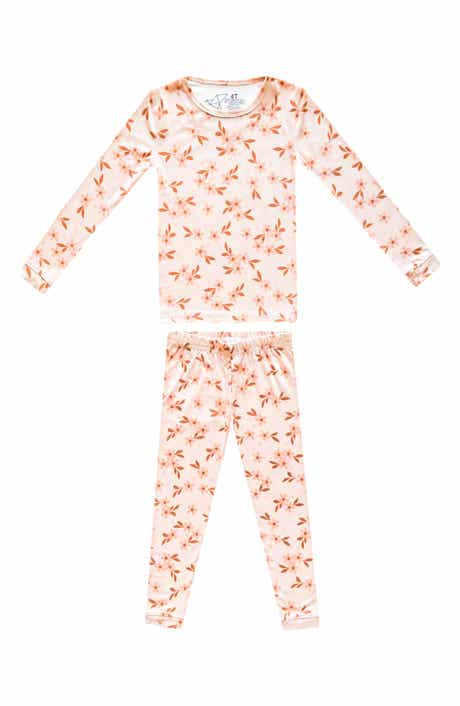 Copper Pearl Kids' Rue Fitted Long Sleeve Two-Piece Pajamas