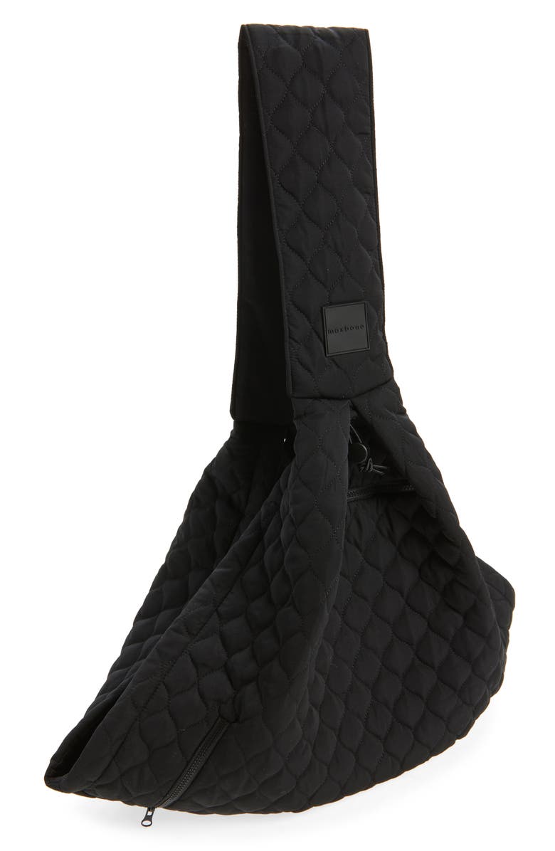 maxbone Quilted Nylon Sling Pet Carrier, Main, color, Black