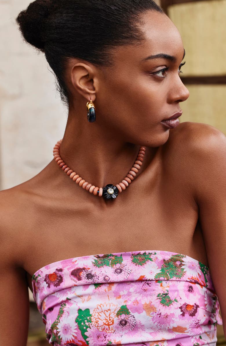 Lizzie Fortunato Chunky Resin Hoop Earrings, Alternate, color,