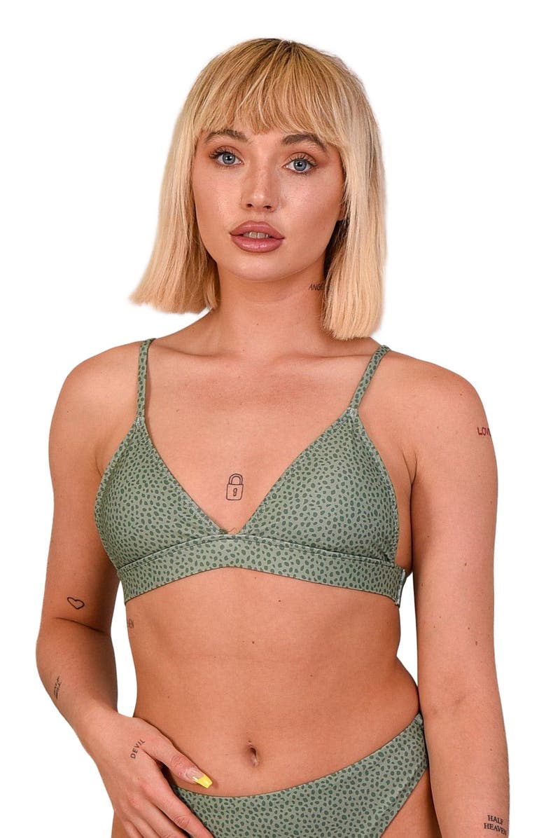 OOSC Sahara Sage Boost 'Em Up Bikini Top, Alternate, color, Sage