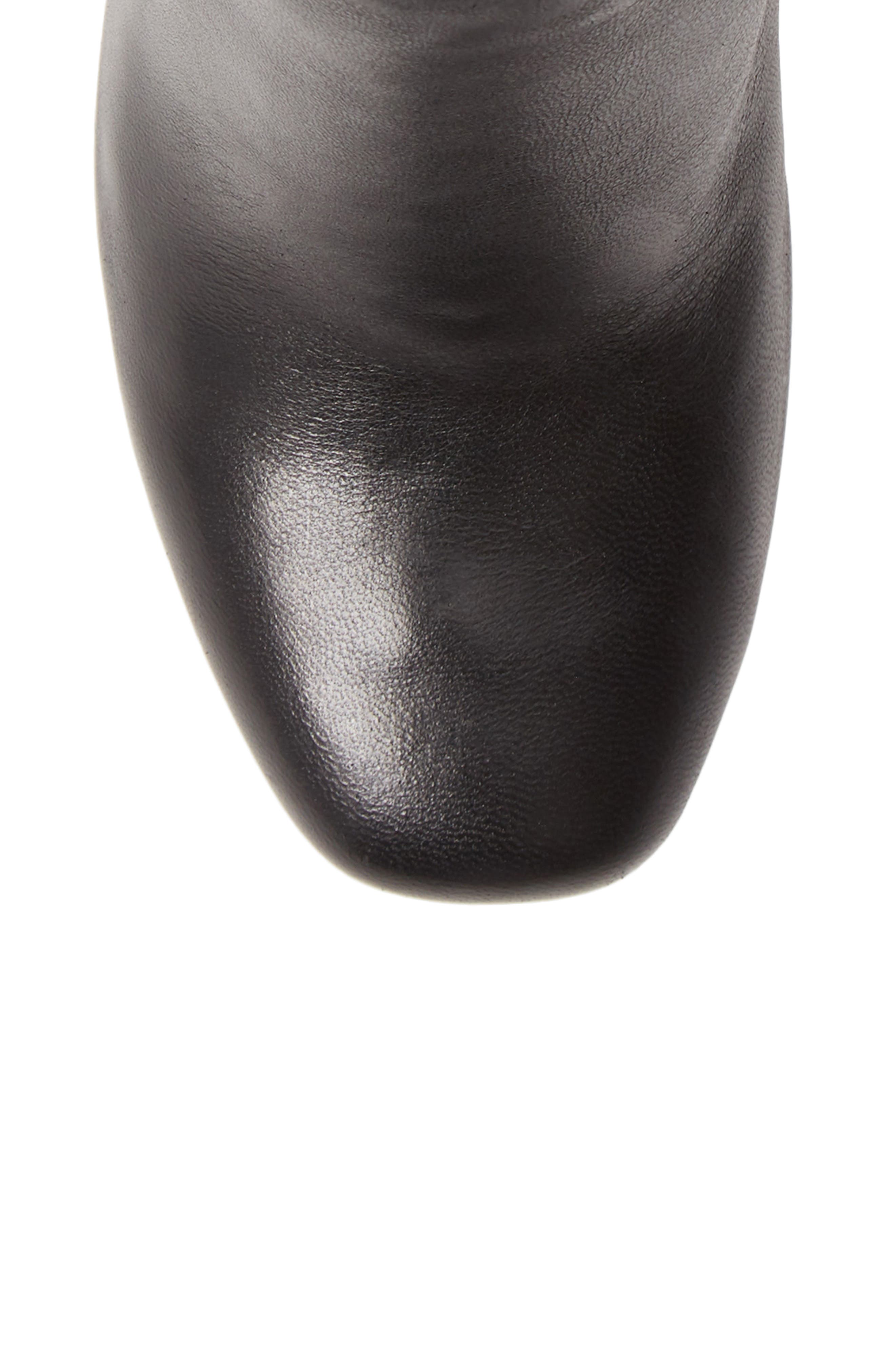 Pixie Bootie, Alternate, color, BLACK LEATHER