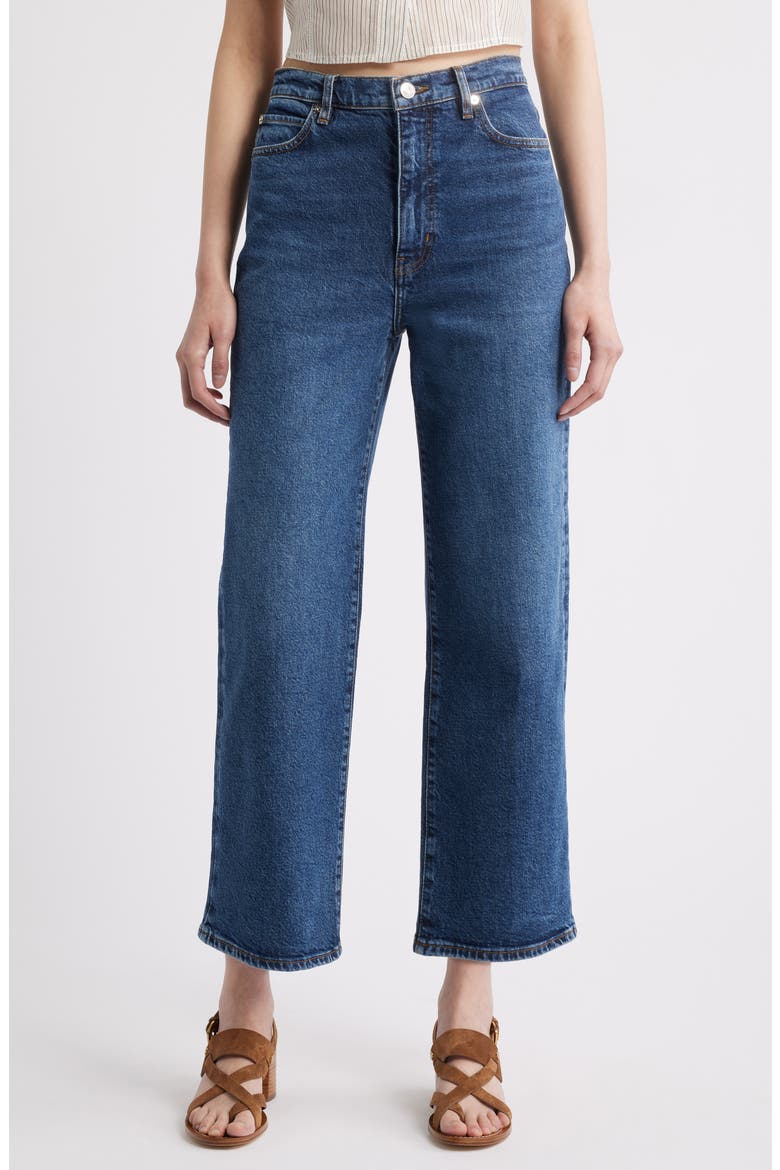 The Wide High Waist Ankle Wide Leg Jeans, Main, color, ARCHIE