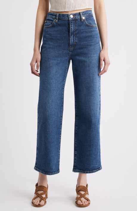 FRAME The Wide High Waist Ankle Wide Leg Jeans