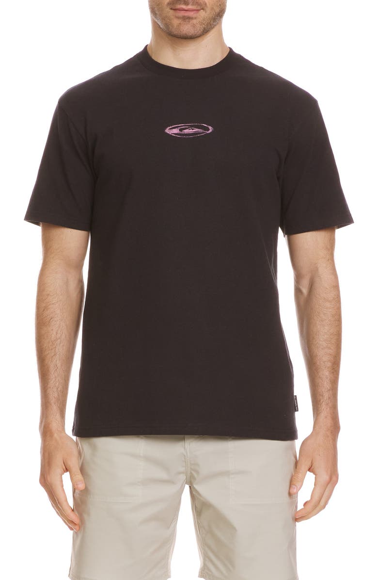 Quiksilver Space Graphic T-Shirt, Main, color, Black