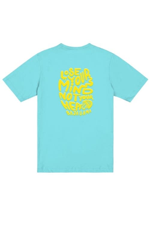 Baja Llama LOSE YOUR MIND - PRIMO GRAPHIC TEE in Teal 