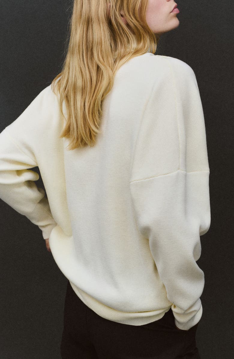 MANGO Ruched Turtleneck Sweater, Alternate, color,