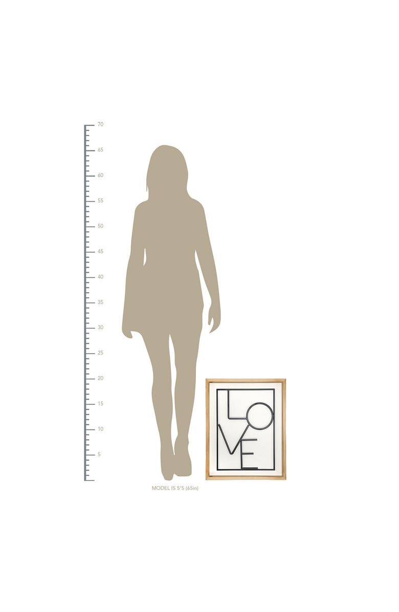 STRATTON HOME DECOR Modern LOVE Wall Art, Alternate, color,