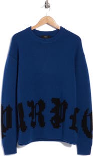 PURPLE BRAND Jacquard Wool Sweater