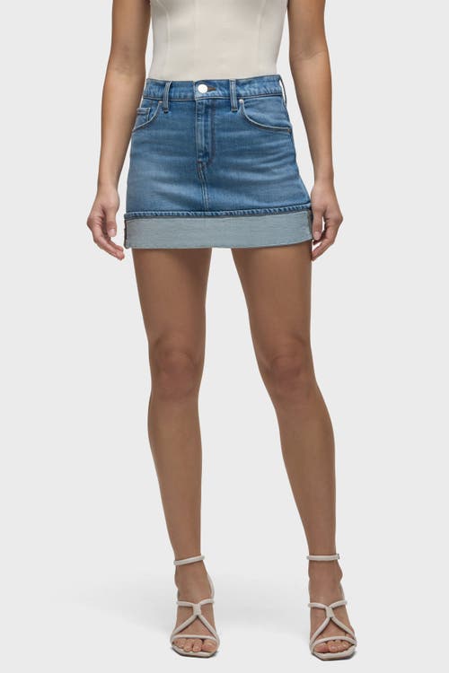 Hudson Jeans Cuff Mini Skirt In Parkwood