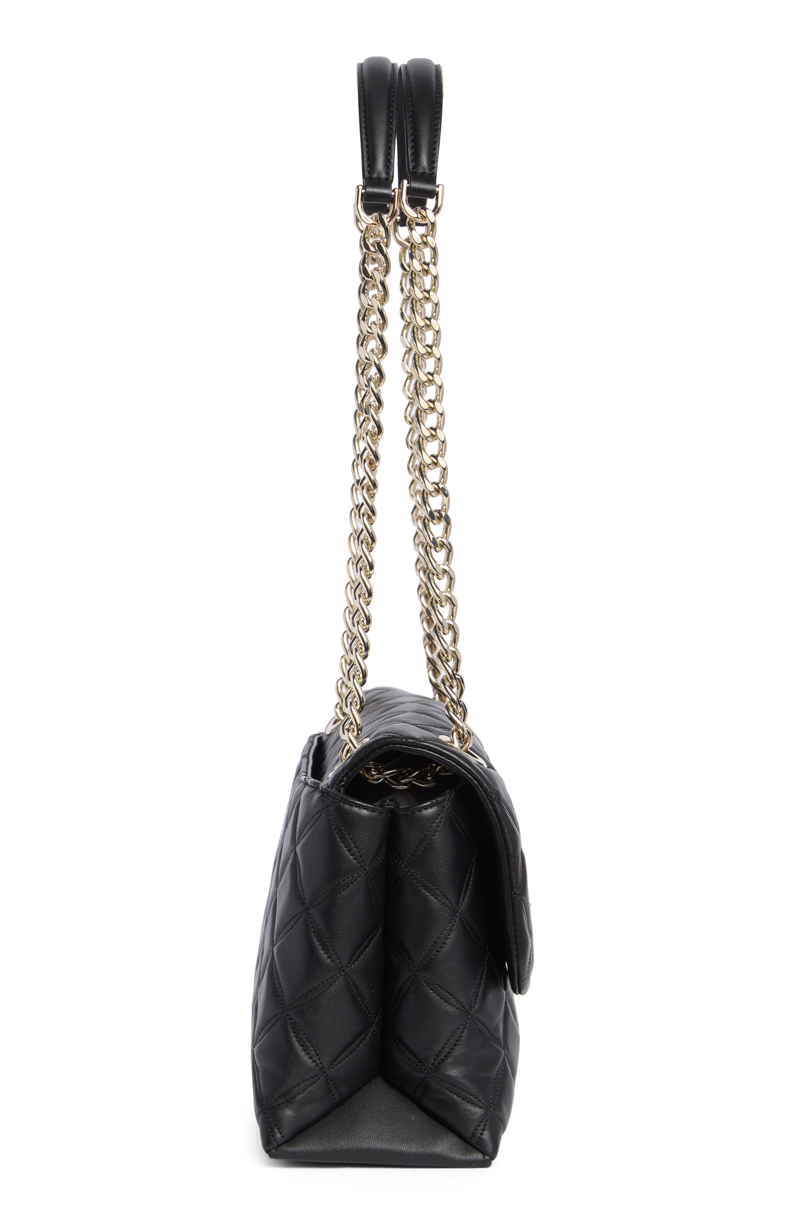 Kate Spade New York medium flap leather shoulder bag, Alternate, color, 