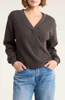 Madewell Brushed Waffle V-Neck T-Shirt