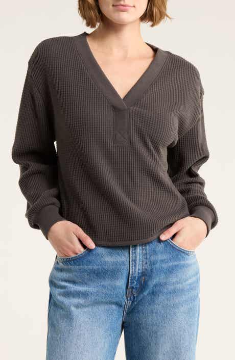 Madewell Brushed Waffle V-Neck T-Shirt