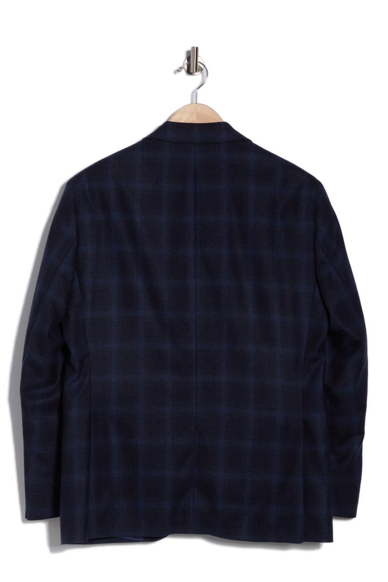 Elex Plaid Sport Coat, Alternate, color, NAVY