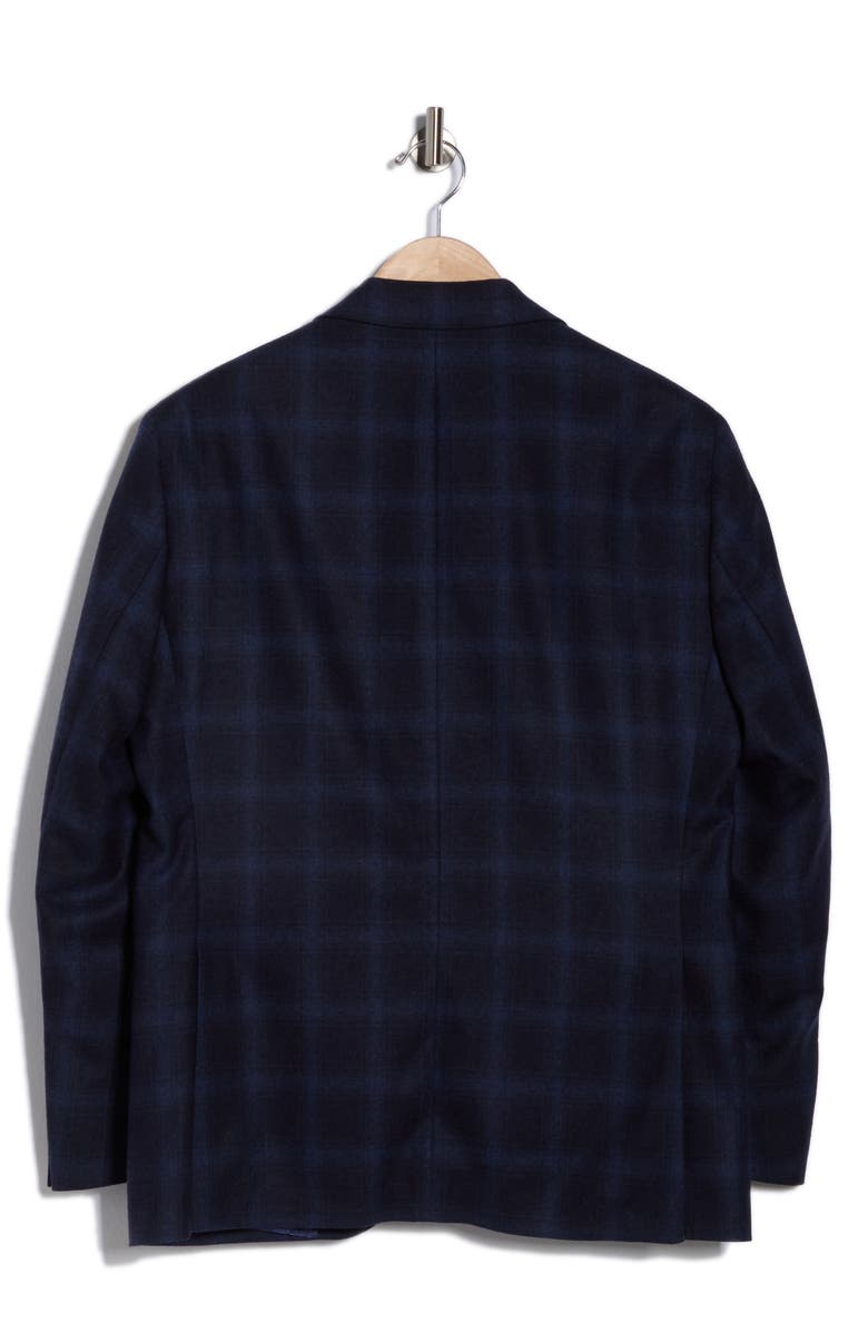 Jack Victor Elex Plaid Sport Coat, Alternate, color, Navy