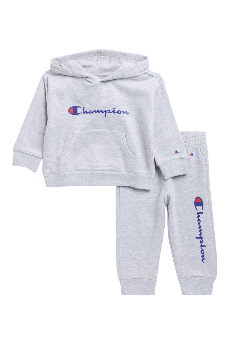 Kids' Signature Hoodie & Jogger Set, Main, color, GRAY HEATHER