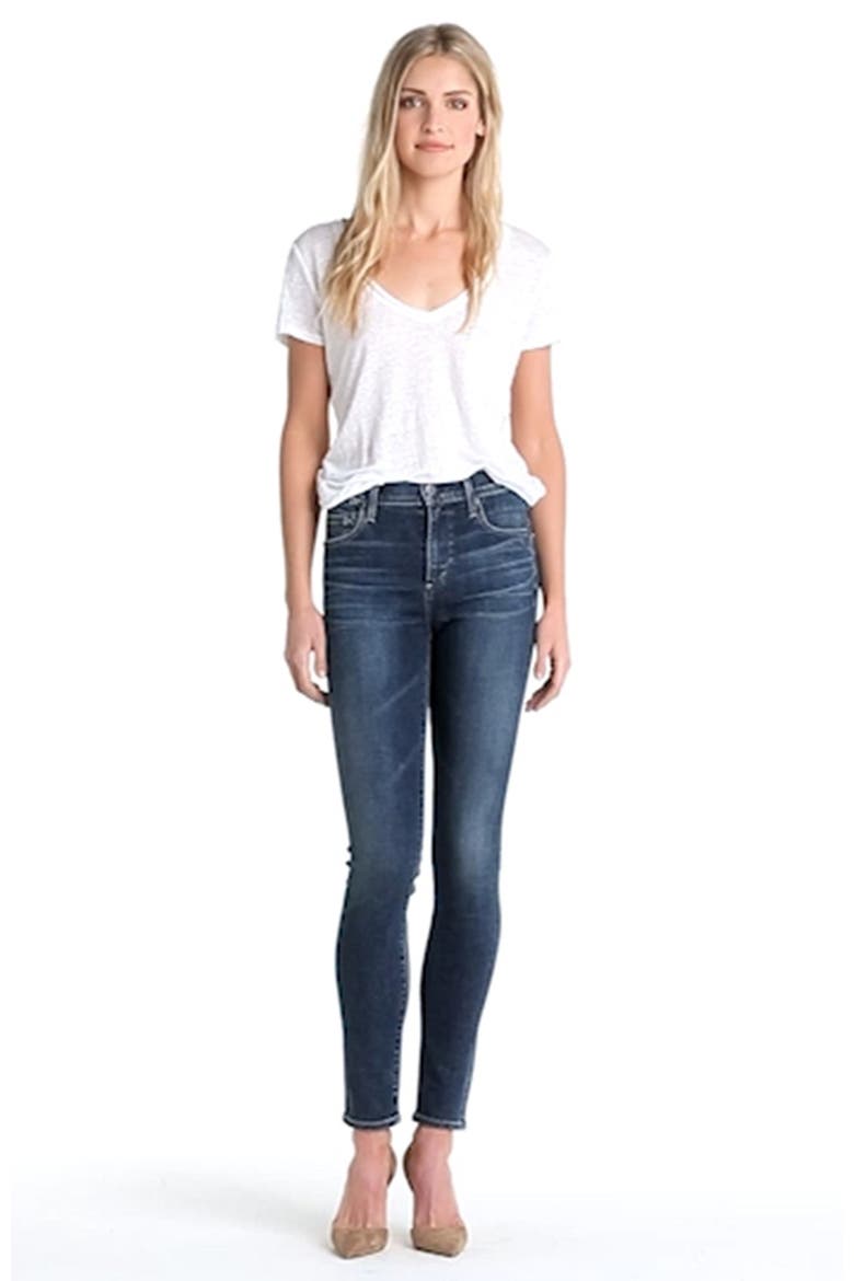 'Rocket' High Rise Skinny Jeans, Alternate, color, CRISPY