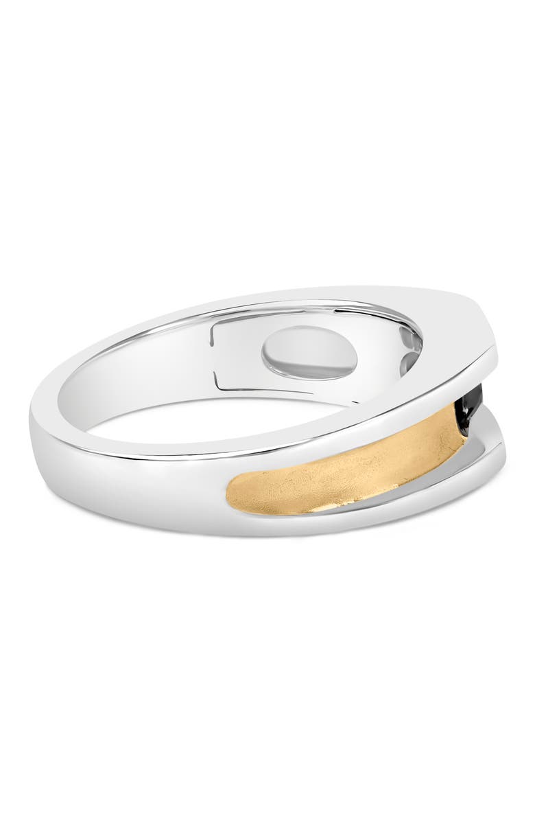 Haus of Brilliance Men's 14K Yellow Gold Plated Sterling Silver 1/2 Cttw Black Diamond Band Ring, Alternate, color, Yellow Gold Over Silver