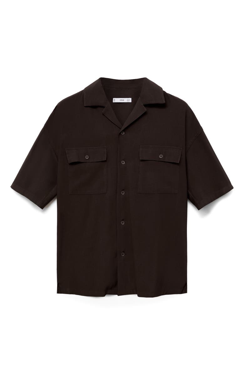 MANGO Relaxed Fit Camp Shirt, Alternate, color, 