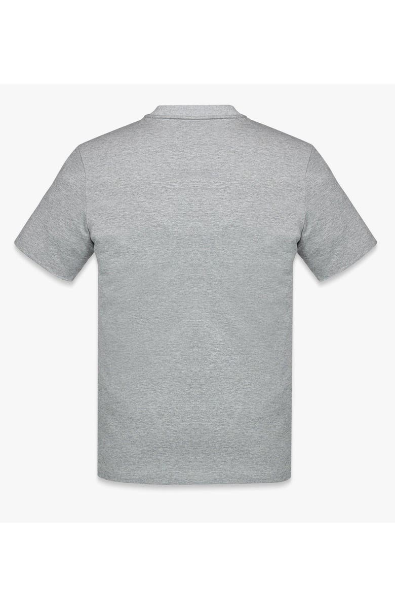 MCM Laurel Logo Print T-Shirt in Organic Cotton, Alternate, color, Grey
