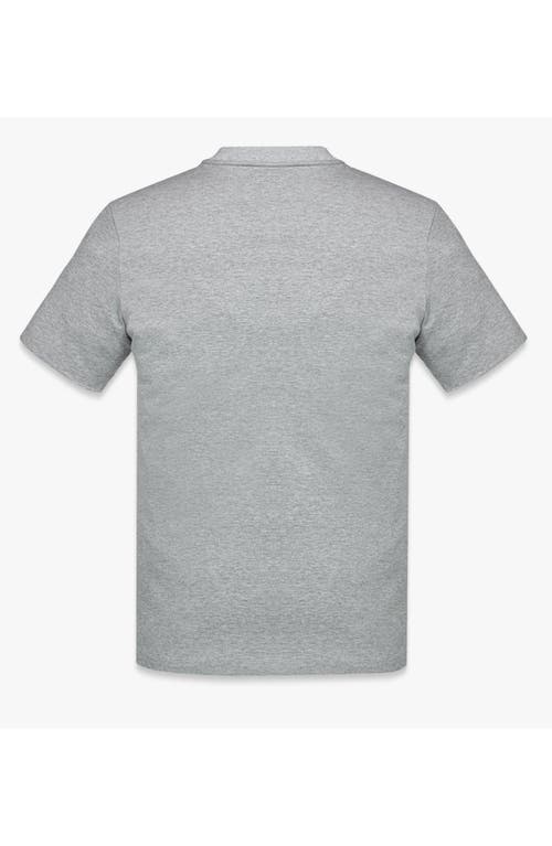 Mcm Laurel Logo Print T-shirt In Organic Cotton In Grey