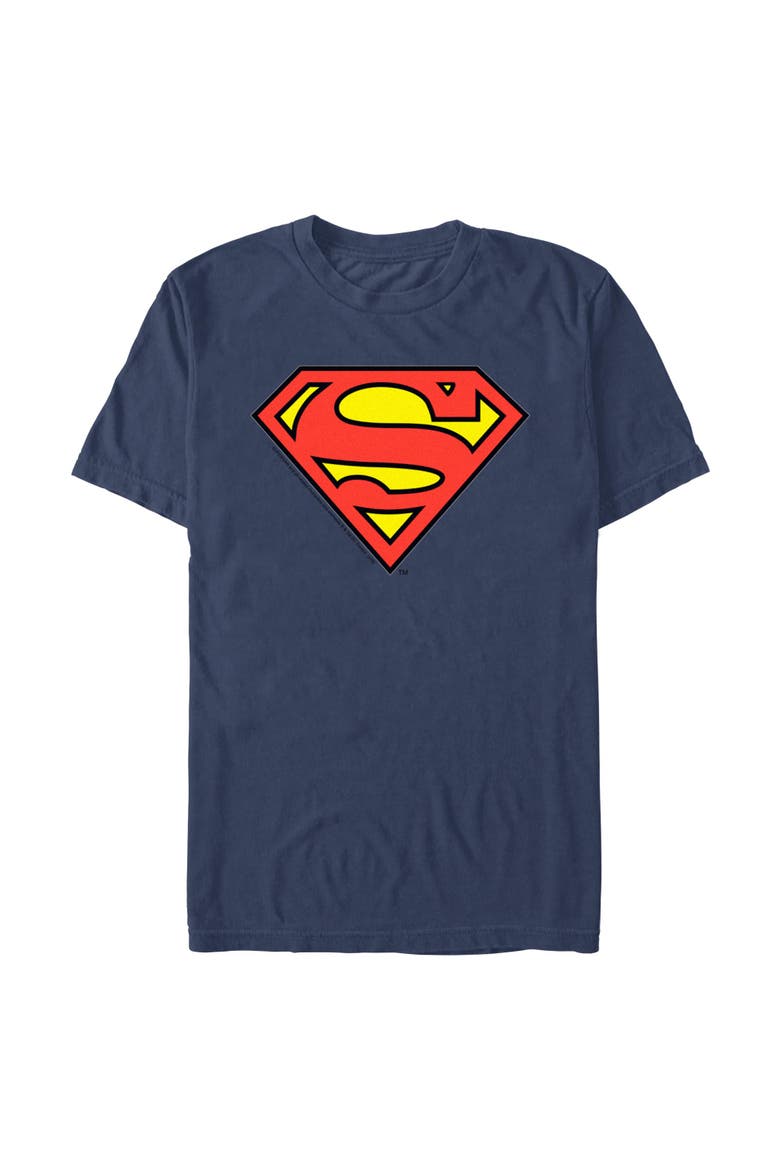 Men's Superman Logo Classic Graphic Tee, Main, color, Navy Blue: Classic